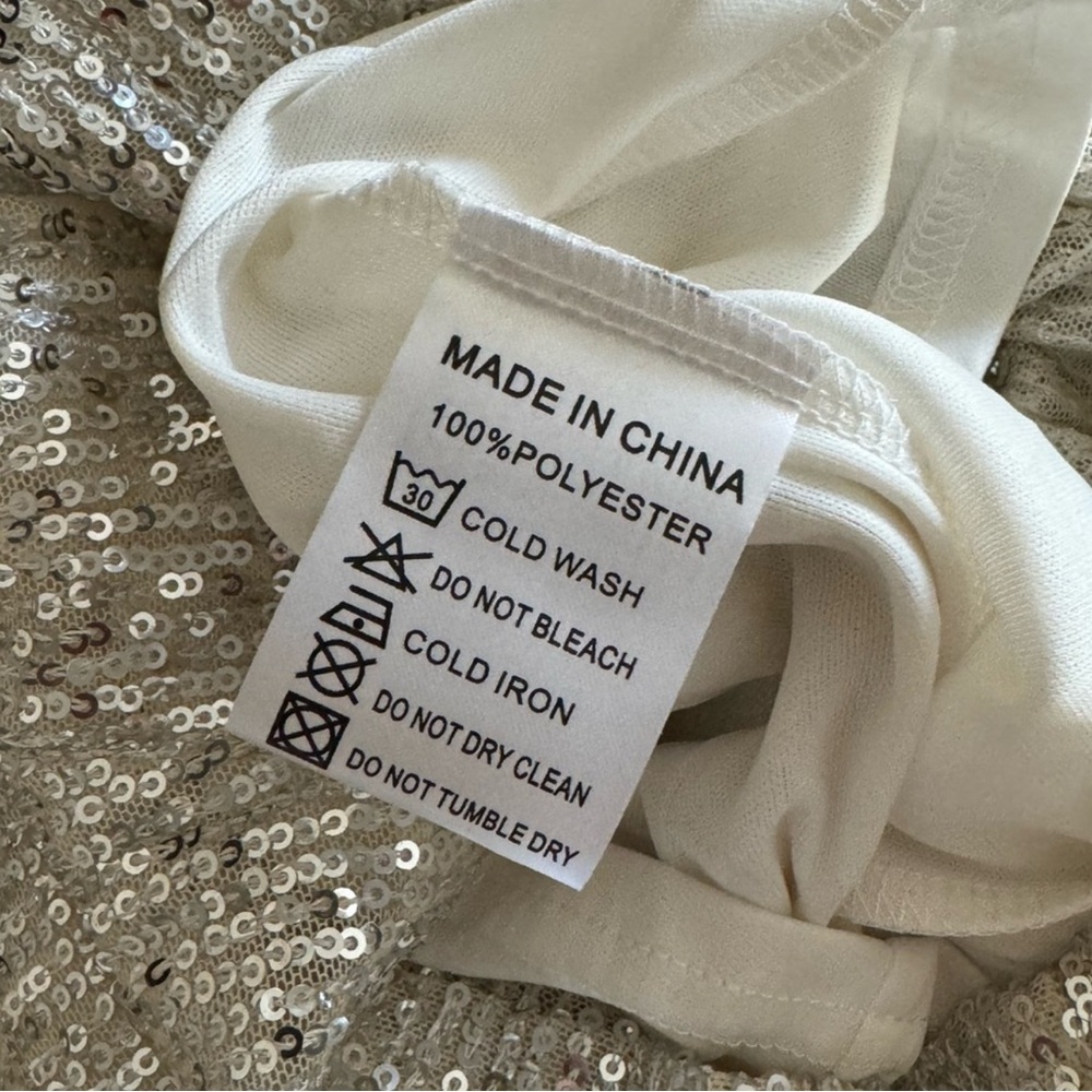 Starling Elegant Silver Sequin Dress - Picture 2 of 6